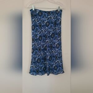 MICHAEL Michael Kors Silk Paisley Midi Skirt Size 2